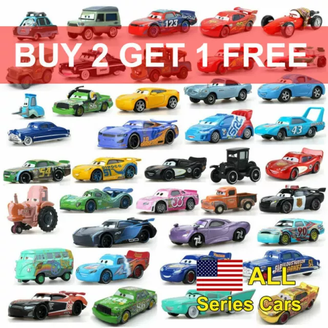 Disney Pixar Cars Bundle McQueen Metal 1:55 Diecast Toy Model Kids Gift New