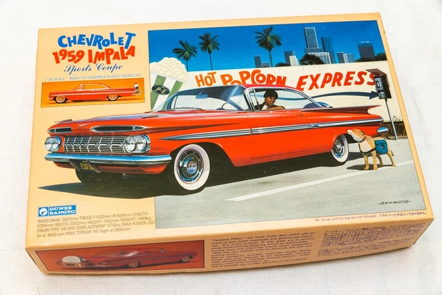 Model Kit Gunze Sangyo 1959 Chevrolet Impala Sports Coupe au 1:32 en