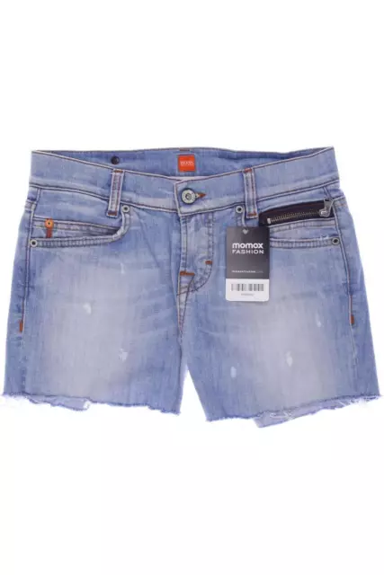 Boss Orange Shorts Damen kurze Hose Hotpants Gr. W28 Baumwolle Hellblau #dstlcwu