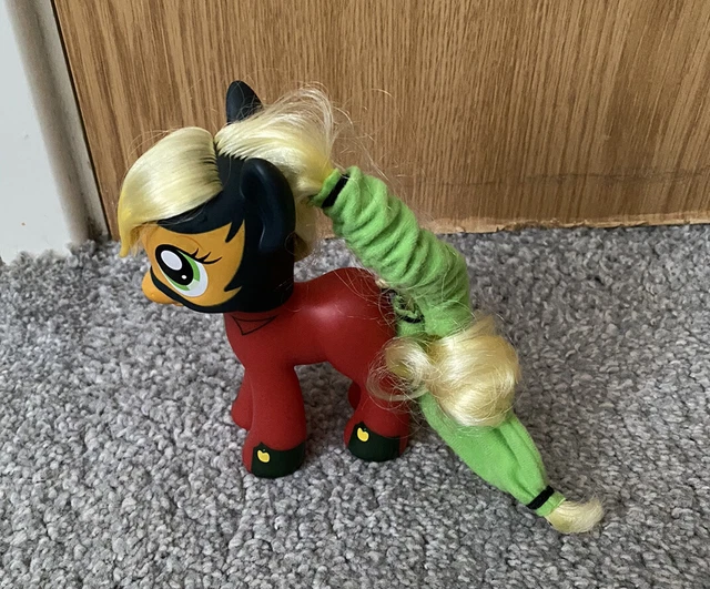 My Little Pony 2010 Hasbro G4 Power Ponies Super Eroe AppleJack 6" copricapelli