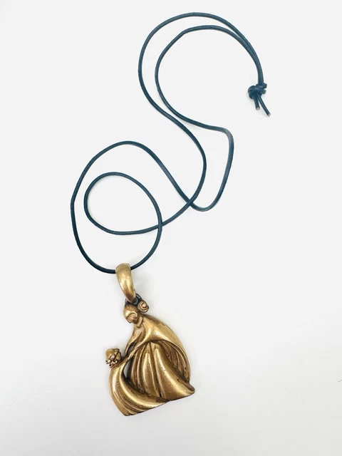 Collier Pendentif Lanvin Arpège – Flacon De Parfum Miniature Céramique Noir – Collector Vintage Neuf