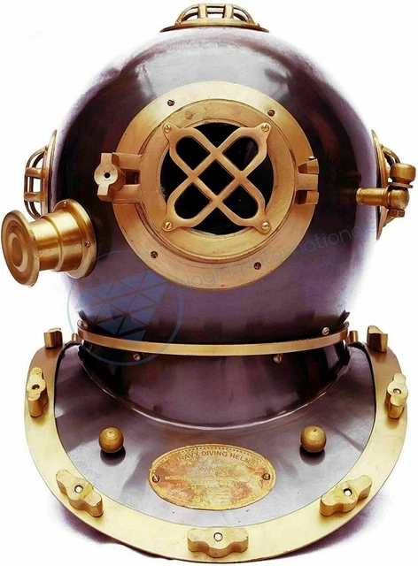 ANTIQUE US NAVY Mark V Deep Sea Scuba Divers Vintage Morse Brass Diving ...