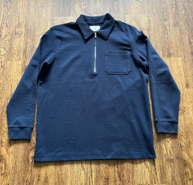 Felpa maglione Folk Giarrettiera 1/4 cerniera taglia L 4 grande