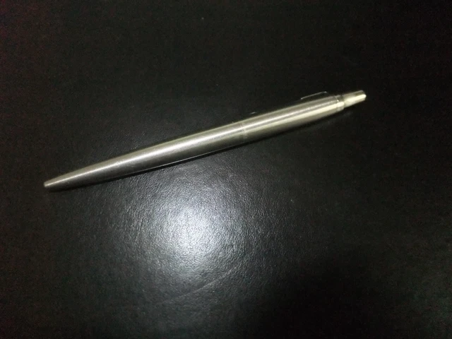 Parker Kuli Kugelschreiber   Vintage uni silberfarben 80er klassisch