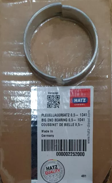 Hatz Pleuellagersatz - Connecting rod bearing, Ø51.5 mm - 1D30 - 02252000