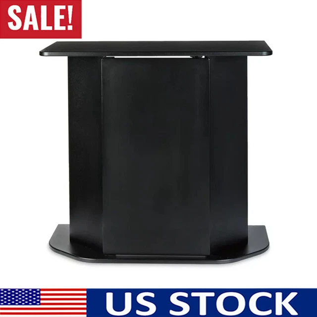 20-29 Gallon Aquarium Stand Fish Tank Table Storage Cabinet Wood Door Home Black