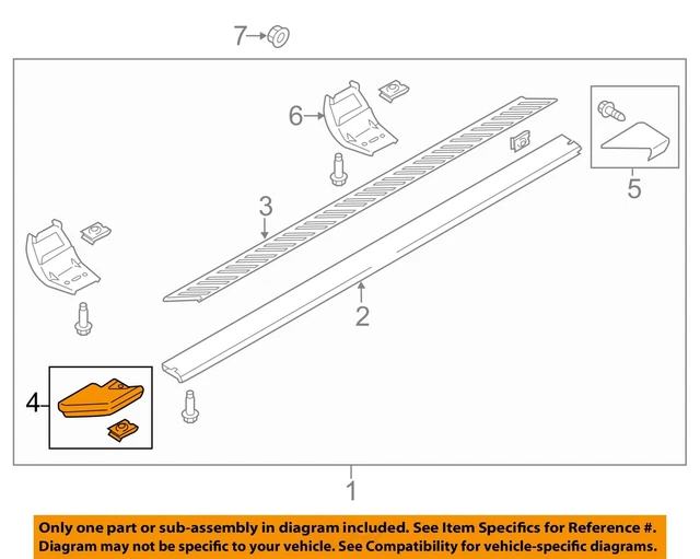 FORD OEM 15-16 F-150 Running Board Step-Front Cap Left FL3Z16N454BA