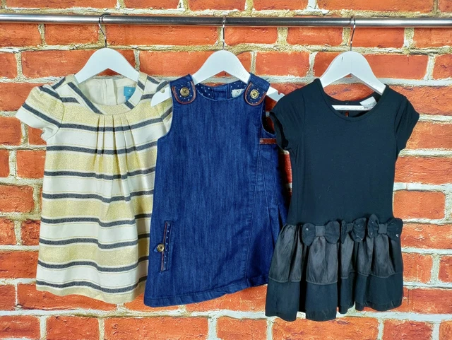 Baby Girl Bundle Age 18-24 Months Gap Next Dress Set Denim Party Summer Bow 92Cm
