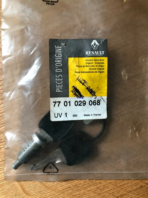 Cylindre De Serrure De Porte RENAULT Origine Avec 2 Clés - Neuf, Réf. 7701029068
