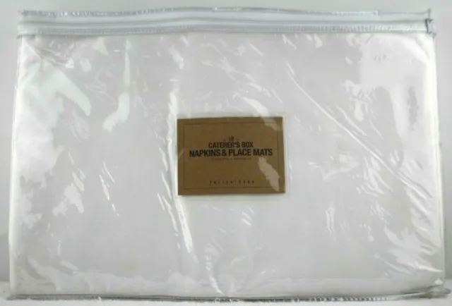 NUEVO PB Catering's Box 24 piezas doce (12) servilletas y doce (12) manteles blancos
