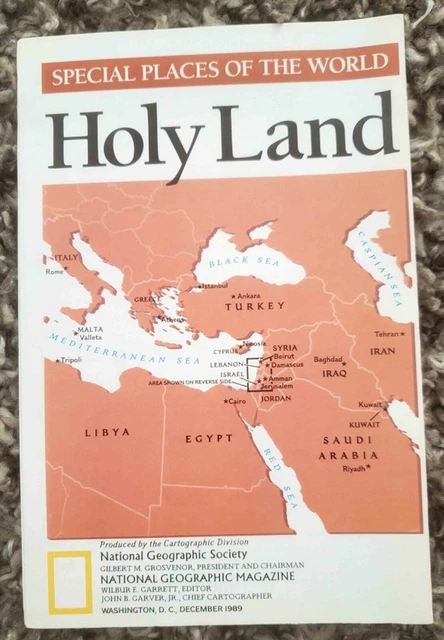 World Map In 1989 NATIONAL GEOGRAPHIC ORIGINAL Dec 1989 Map Special Places Of The World ...