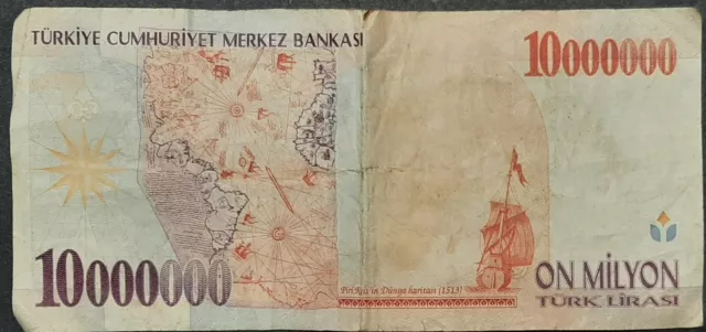 (TUR-X01) TÜRKEI 1999 Banknote 10.000.000 Lira G11 468952 gebraucht 2