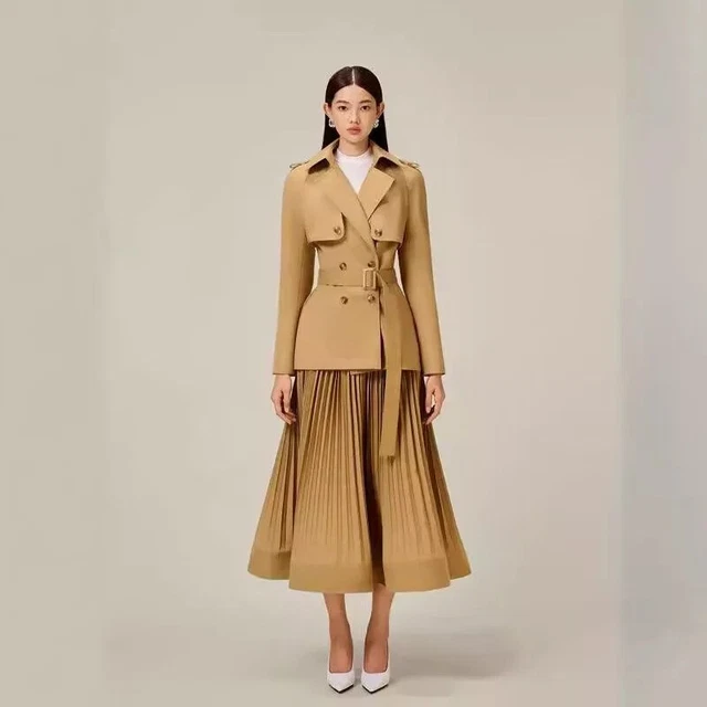 Ensemble Jupe Et Veste JIEL THEE - Ecru/beige - Taille 36/38 - Occasion Très Bon état