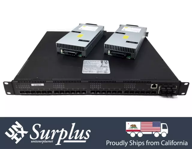 QUANTA LB6M Network Switch 10GB 24-Ports SFP+ Dual Power Supply With R