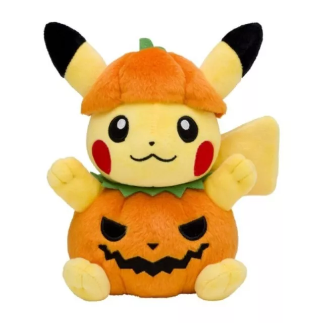 Pokemon Mitte Original Halloween Kürbis Plüsch Puppe Pikachu Japan Offiziell