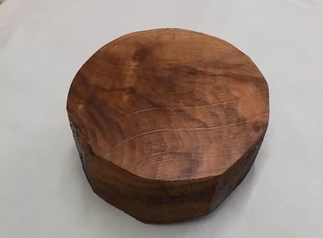 English Walnut Woodturning or Carving Bowl Blank. 6 1/2"  X 3 1/2 to 3 3/4"thick