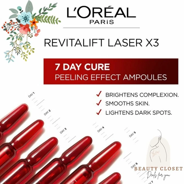L'OREAL PARIS REVITALIFT Laser Ampoules 10 Glycolic Acid Peel (7x1.3ml