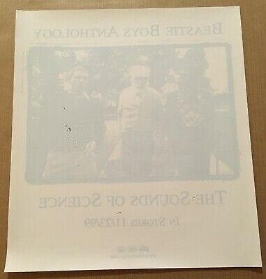 BEASTIE BOYS Rare VINTAGE PROMO Large WINDOW CLING POSTER w/ DATE for 1999 CD