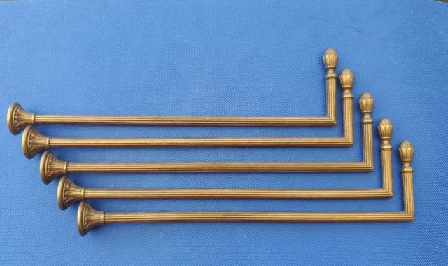 lot de 5 embrasses à rideaux  laiton 25cm