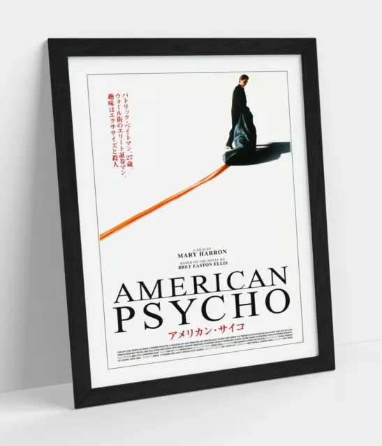 American Psycho Japanese Film Poster Reproduction -Framed Wall Art Picture Print