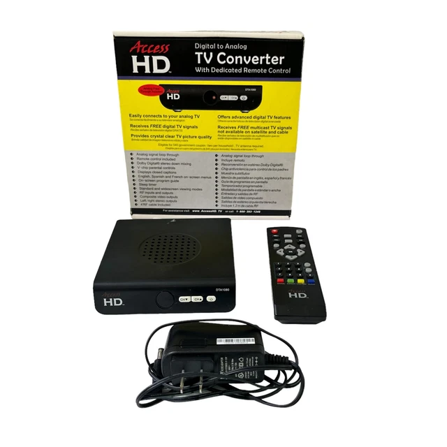 Access HD Digital to Analog TV Converter Dedicated Remote Control DTA1080D READ