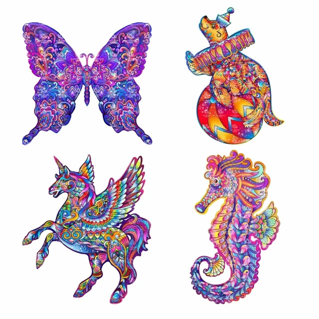 Fabulous Toys Carton Box Mysterious Colorful Puzzle Gifts For Adults Kids Jigsaw