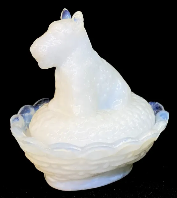 Boyd Art Glass Covered Scottie Dog Salt Sugar#20 Made 5-26-2005