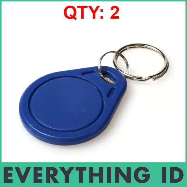 2x NEW UID CHANGEABLE MF 1K S50 WRITABLE KEY FOB HF 13.56Mhz PROXMARK ACR122U