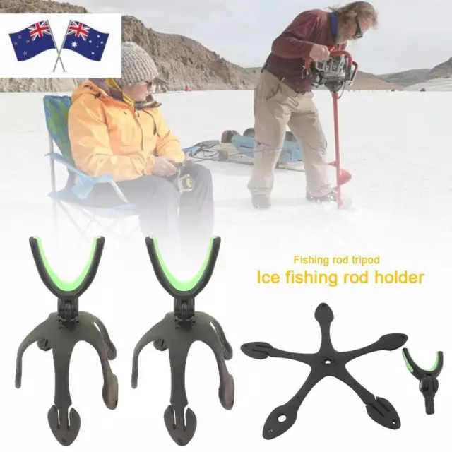 PORTABLE ICE FISHING rod holder Adjustable fishing rod stand Ice Fishing  $14.71 - PicClick AU