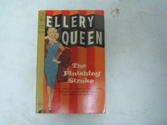 Ellery Queen The Finishing Stroke Cardinal PB First Printing 1959 Cardinal