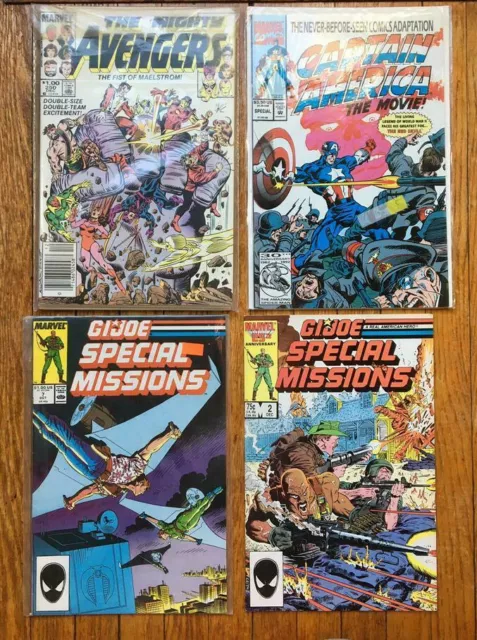 Magazines Mighty Avengers, GI Joe Captian America Comic  Marvel  4 Lot Unread?