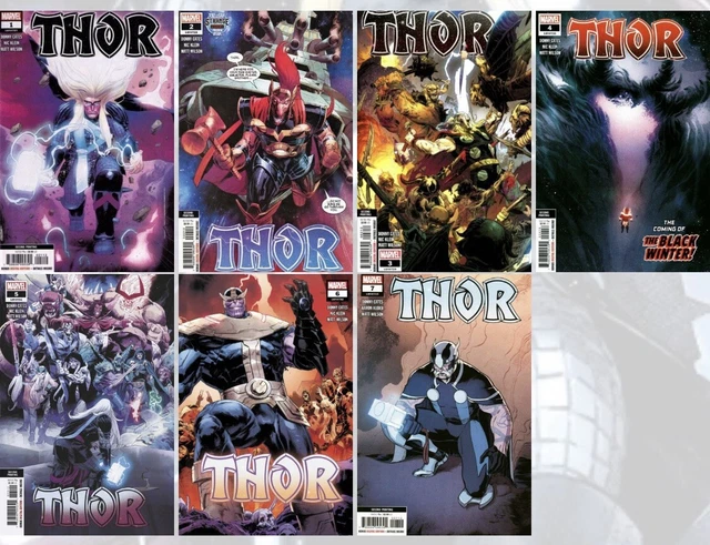 THOR Lot (Cates 2020) #1-7 NM 2nd Print Covers!! RARE SET!! Black Winter Keys!!