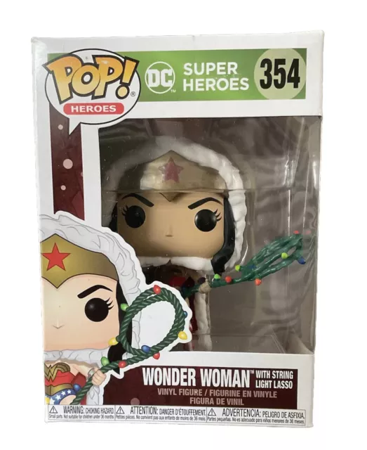 Funko Pop! #354 DC Wonder Woman With String Light Lasso Christmas Ideal Gift