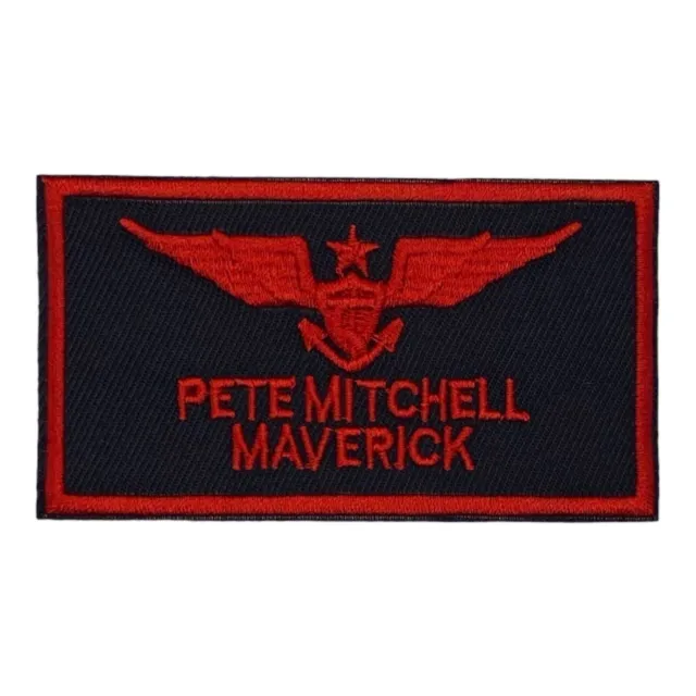 Top Gun Maverick Pete Mitchell Patch Aufnäher Bügelbild Flicken Applikation Jet