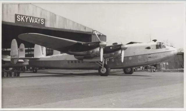 Skyways Of London Avro York G-Ahfg Vintage Photo