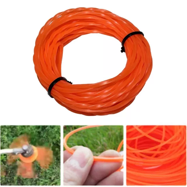 Durable For Ego Brushcutter Cord Orange Nylon Trimmer Line 0 095 in Pack of 1