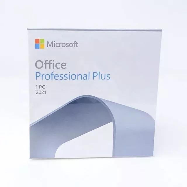 Microsoft office pro plus 2021  Retail DVD + KEY Factory box 1 PC Lifetime 2