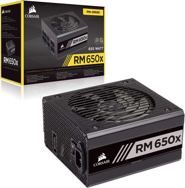 Corsair RM650x 650W Fully Modular ATX Power Supply BLACK CP-9020178-UK 80 PLUS