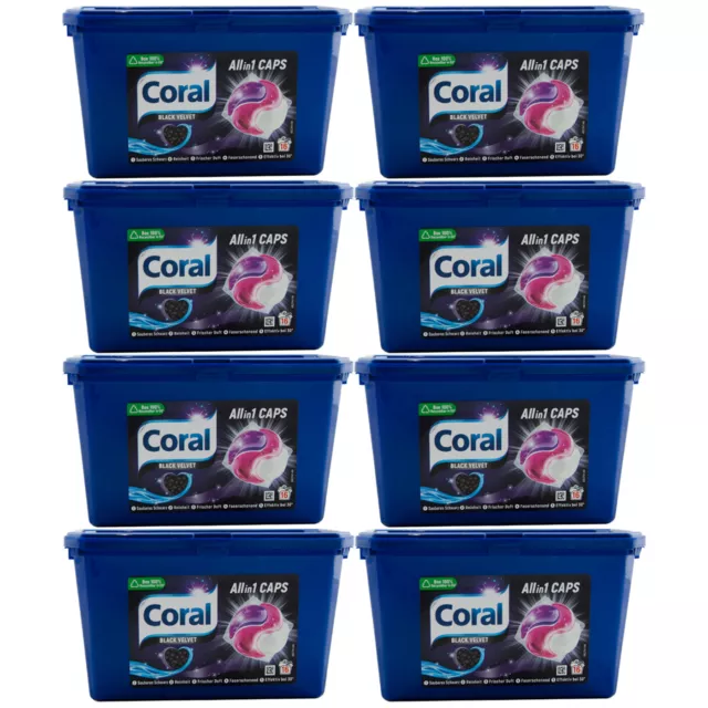 Coral All IN 1 Caps Black Velvet 8 x 16 Piece -frischer Scent - From 30°