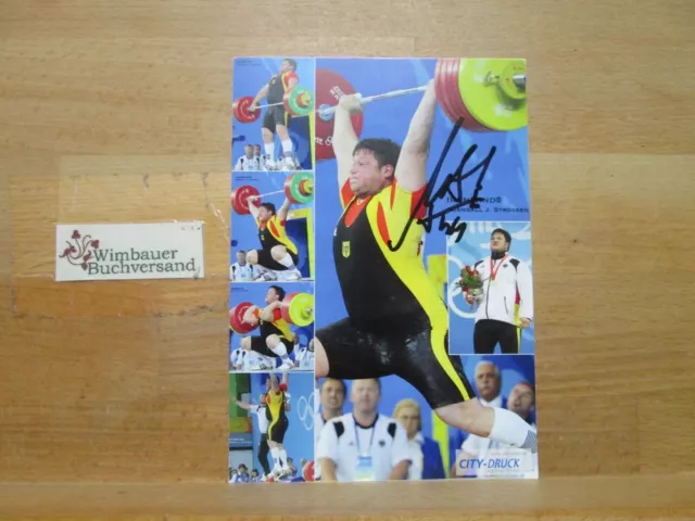 Original Autogramm Matthias Steiner Gewichtheber /// Autogramm Autograph signier