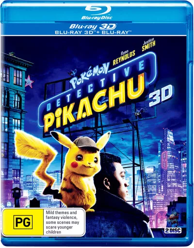 Pokemon: Detective Pikachu (3D Blu-Ray/Blu-Ray) (2019) [New Bluray]