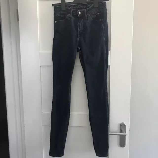 CALVIN KLEIN LADIES Blue Skinny Jeans. W 29 L 32 4.90 PicClick UK