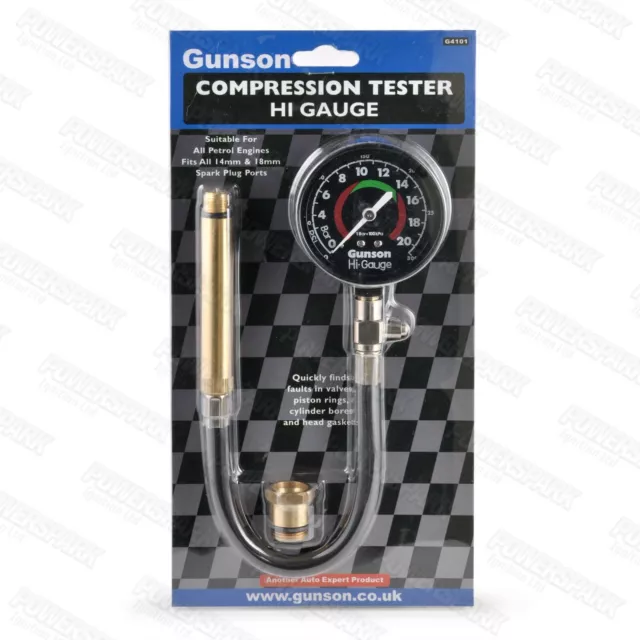 Gunson Kompressionstester Hi Gauge mit 18 mm Adapter