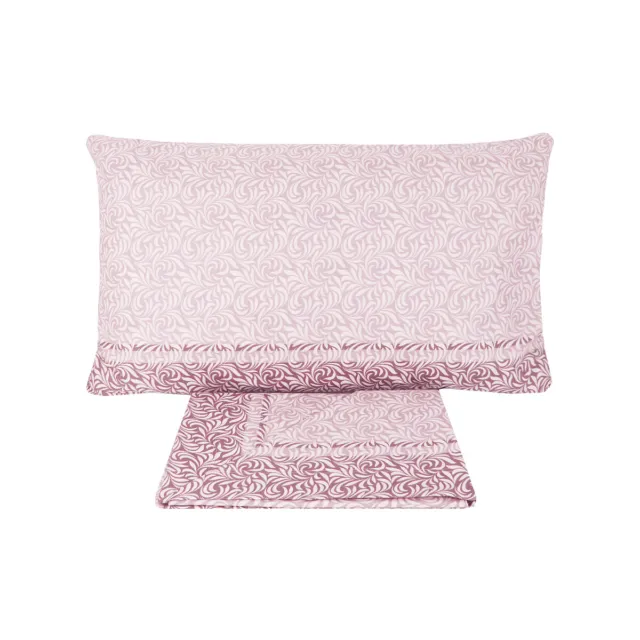 Set Komplettes 1 Quadrat Einzel Baumwolle Oben Unten Kissenbezug Fantasie Pink