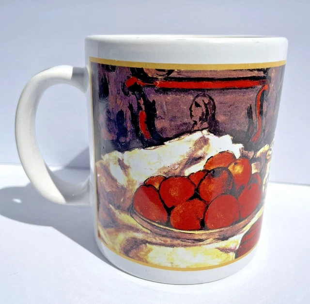 Cafe Arts Cezanne Dish of Apples Henriksen Imports Ceramic Coffee Tea Mug 14 oz