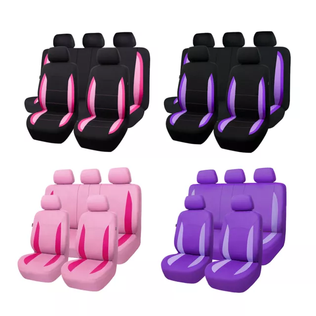 Universal Quality Cushioned Full Set Car Seat Covers Split 40/60 50/50 Auto AUV