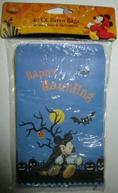 Halloween Disney Mickey & Friends Paper Trick or Treat Bags 40 Count 6 x 4