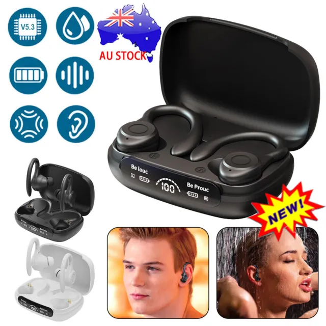 Bluetooth 5.3 Headset TWS Wireless Earphones Earbuds Stereo Headphones Ear Hook