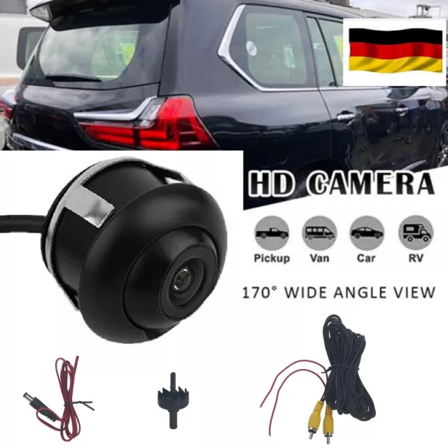 360°HD Rückfahrkamera KFZ Kamera Wasserdicht Nachtsicht Einparkhilfen DE