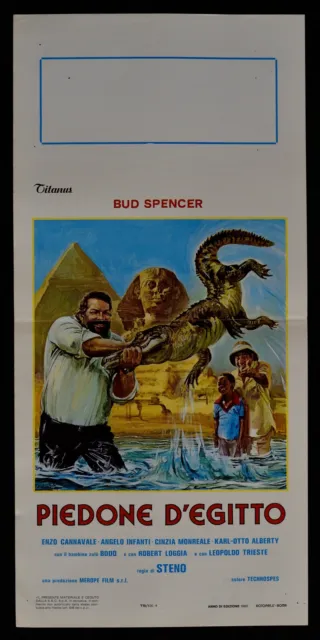 locandina PIEDONE D'EGITTO bud spencer cannavale infanti steno sfinge B183